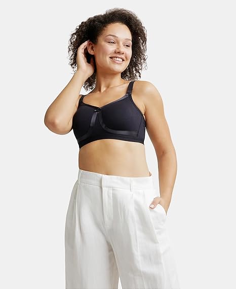 Jockey 1252 Women’s Everyday Wirefree Cotton Bra – Full Coverage with Double-Layered Cups